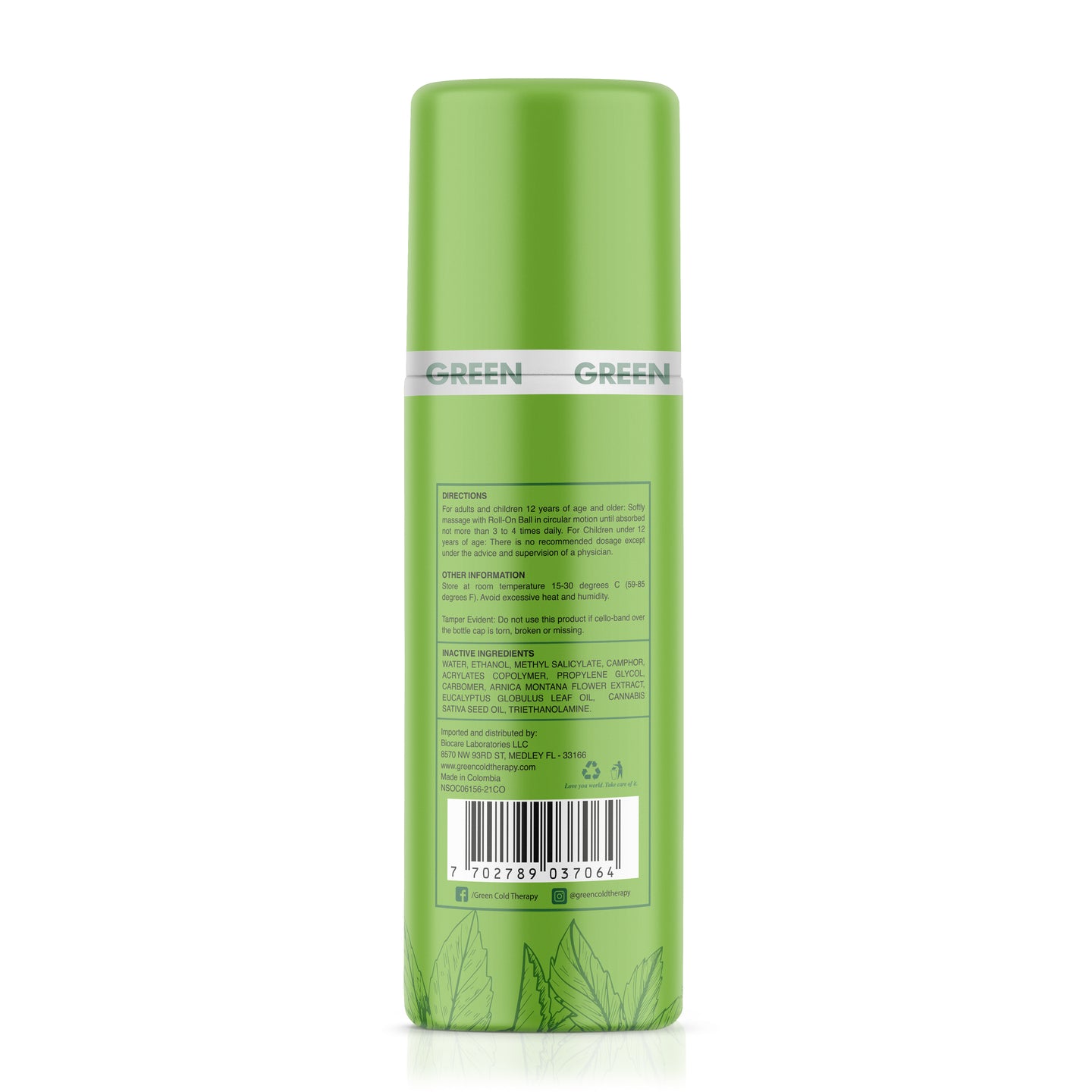 Ross D’ Elen Green Menthol Refreshing Emulsion ROLL-ON