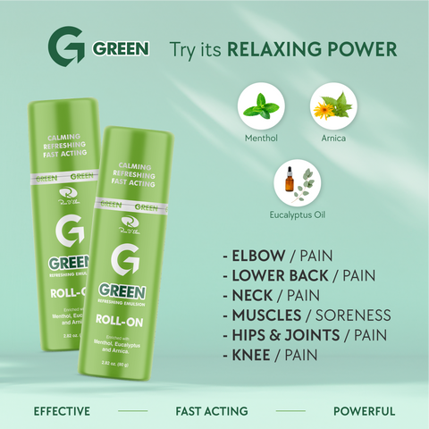 Ross D’ Elen Green Menthol Refreshing Emulsion ROLL-ON